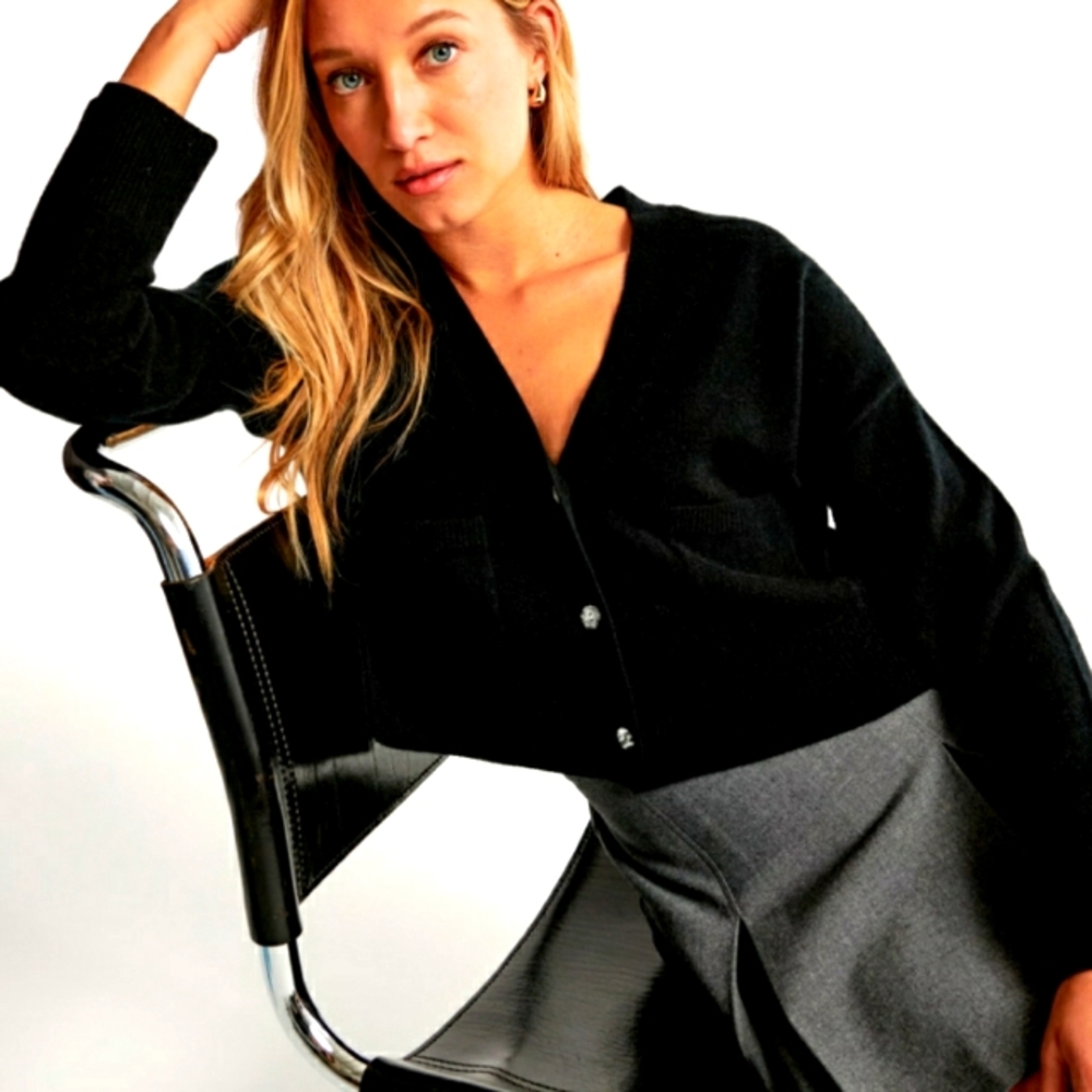 Abercrombie & Fitch Black Cardigan